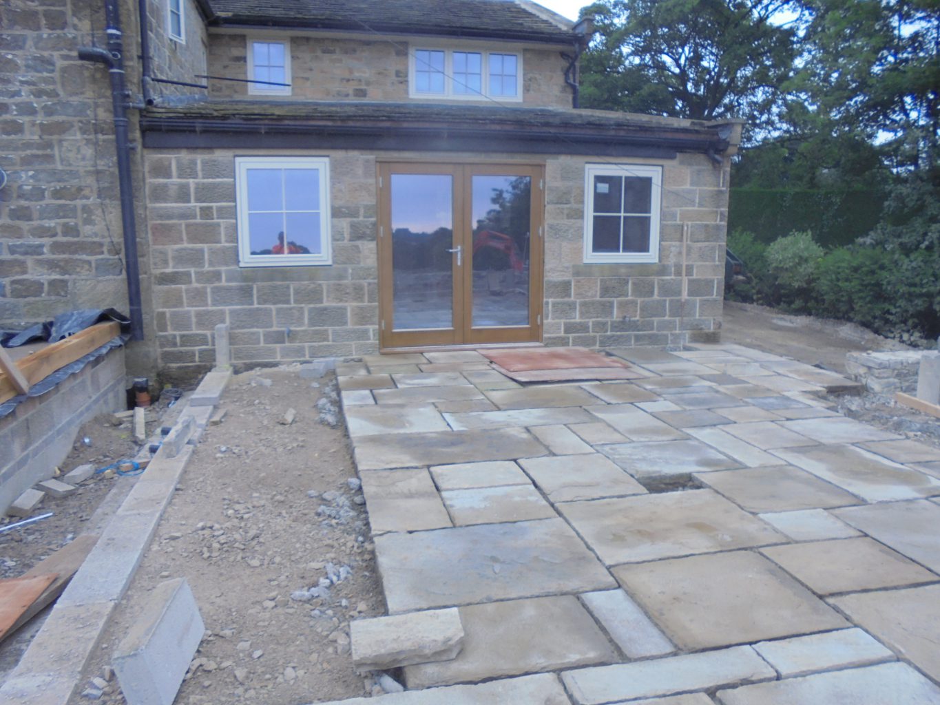 old flags reclaimed stone paving